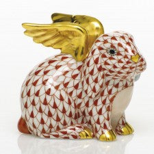 Herend Angel Bunny Rust