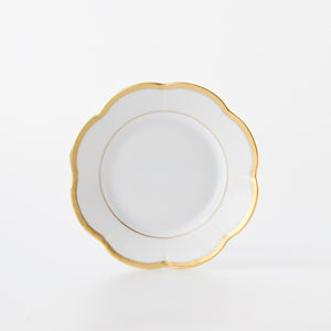 Royal Limoges Margaux Gold Scallop Bread & Butter Plate