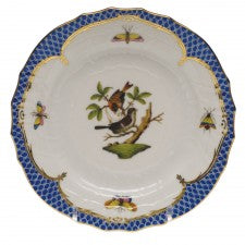 Herend Rothschild Bird Blue Border Bread and Butter Plate-motif 04