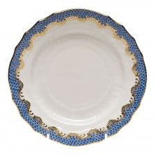 Herend Fish Scale Blue Bread & Butter Plate