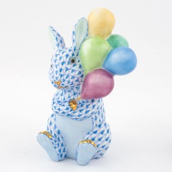 Herend Balloon Bunny Blue