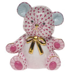 Herend Teddy Bear Raspberry