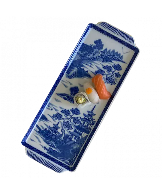 Mottahedeh Blue Canton Sandwich Tray