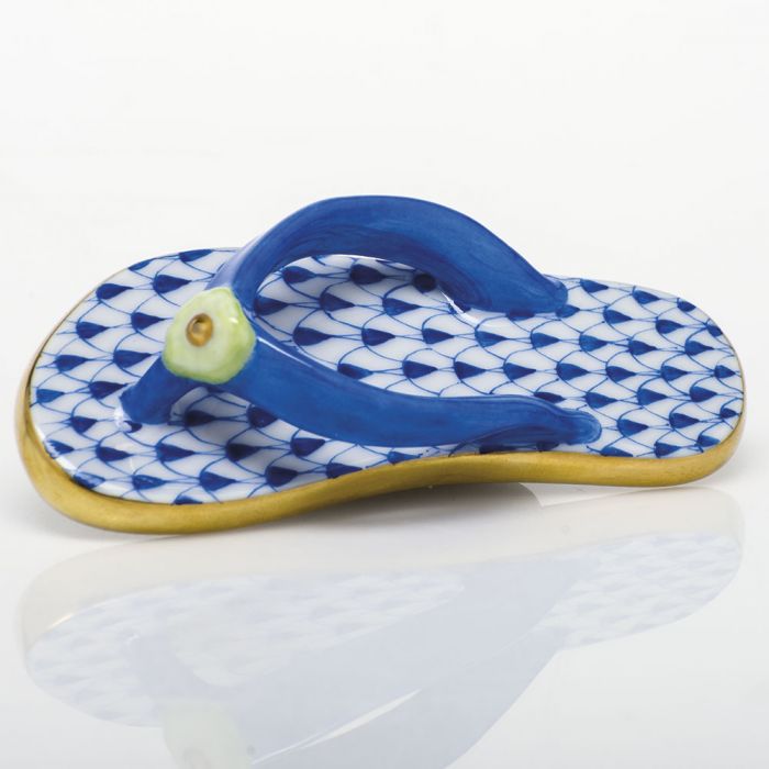 Herend Sapphire Flip Flop