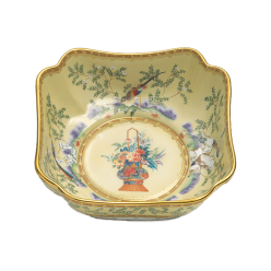 Mottahedeh Ch'ing Garden Small Square Bowl