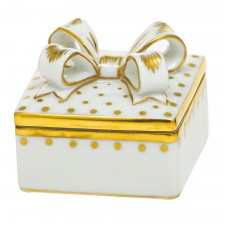 Herend Connect the Dots Box with Bow