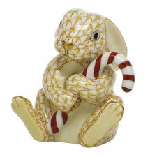 Herend Candy Cane Bunny Butterscotch