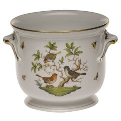 Herend Rothschild Bird Large Cachepot with a Twist