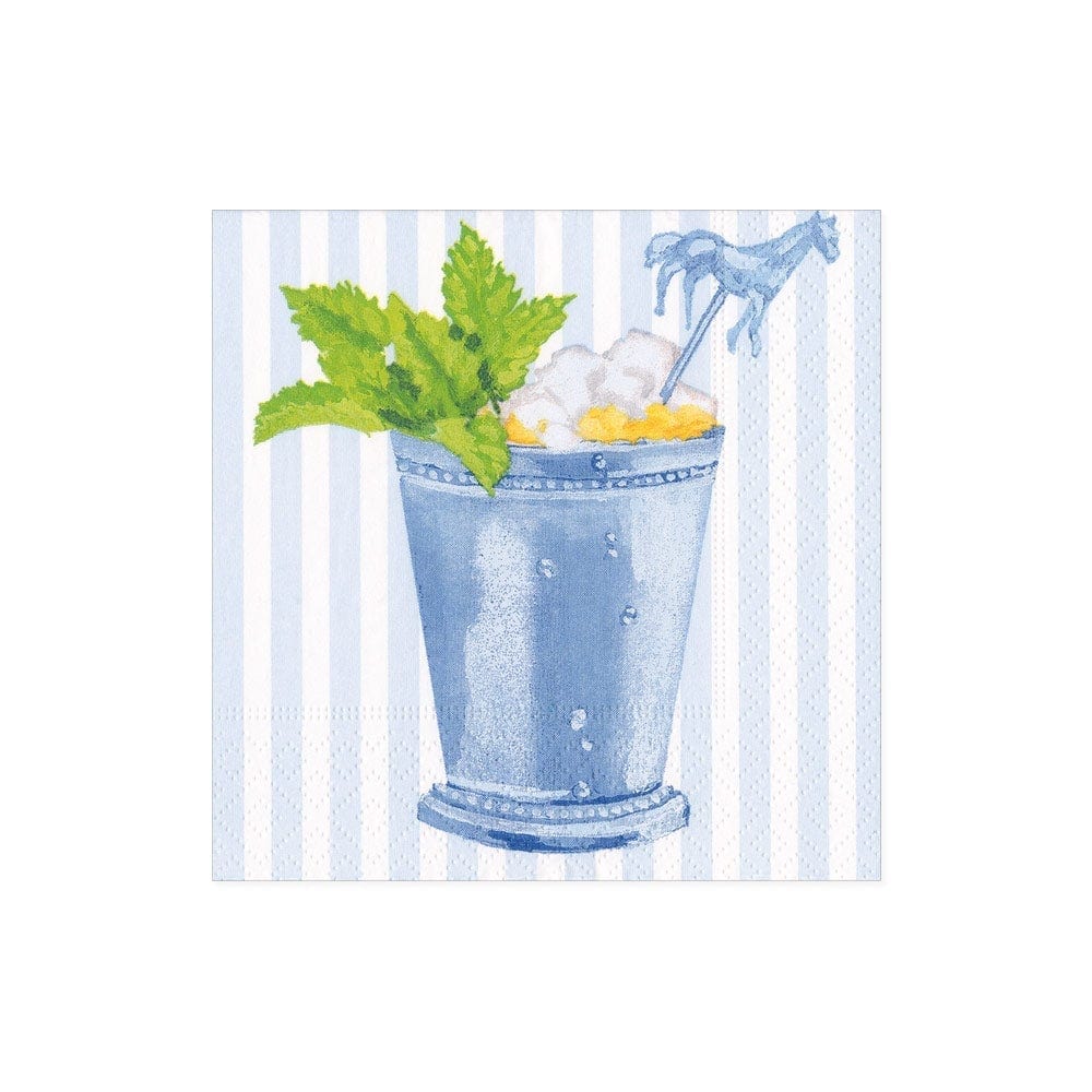 Caspari Mint Julep Paper Cocktail Napkins | Pack of 20