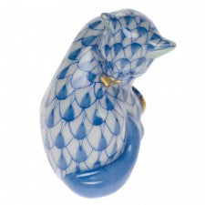 Herend Miniature Cat Blue