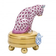 Herend Playing Cat and Mouse