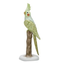 Herend Cockatiel Lime Green