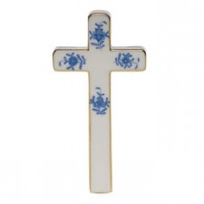 Herend Cross Chinese Bouquet Blue