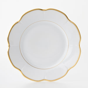 Royal Limoges Margaux Gold Scallop Dinner Plate