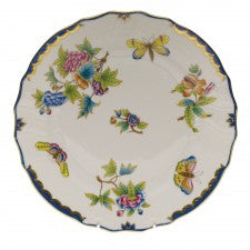 Herend Queen Victoria Blue Dinner Plate
