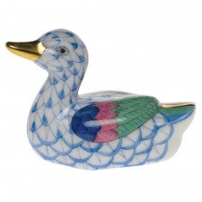 Herend Baby Duck Blue