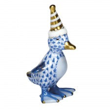 Herend Party Duckling Blue