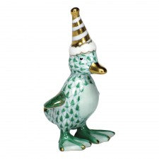 Herend Party Duckling Green