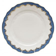 Herend Fish Scale Blue Dinner Plate
