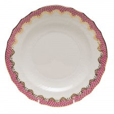 Herend Fish Scale Pink Dessert Plate