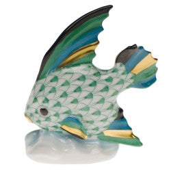 Herend Fish Table Green Ornament
