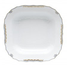 Herend princess victoria light blue square fruit dish