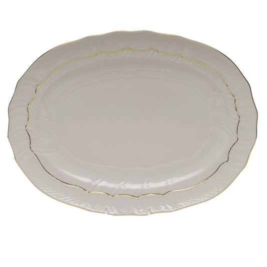 Herend China Golden Edge Platter 15 inches