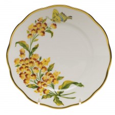 Herend American Wildflowers Bread & Butter Plate - Butterfly Weed