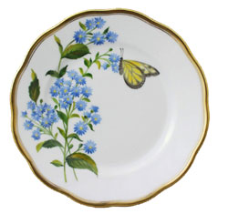 Herend Wildflowers Bread & Butter Plate - Blue Wood Aster