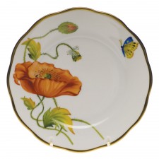 Herend American Wildflowers California Poppy Bread & Butter Plate