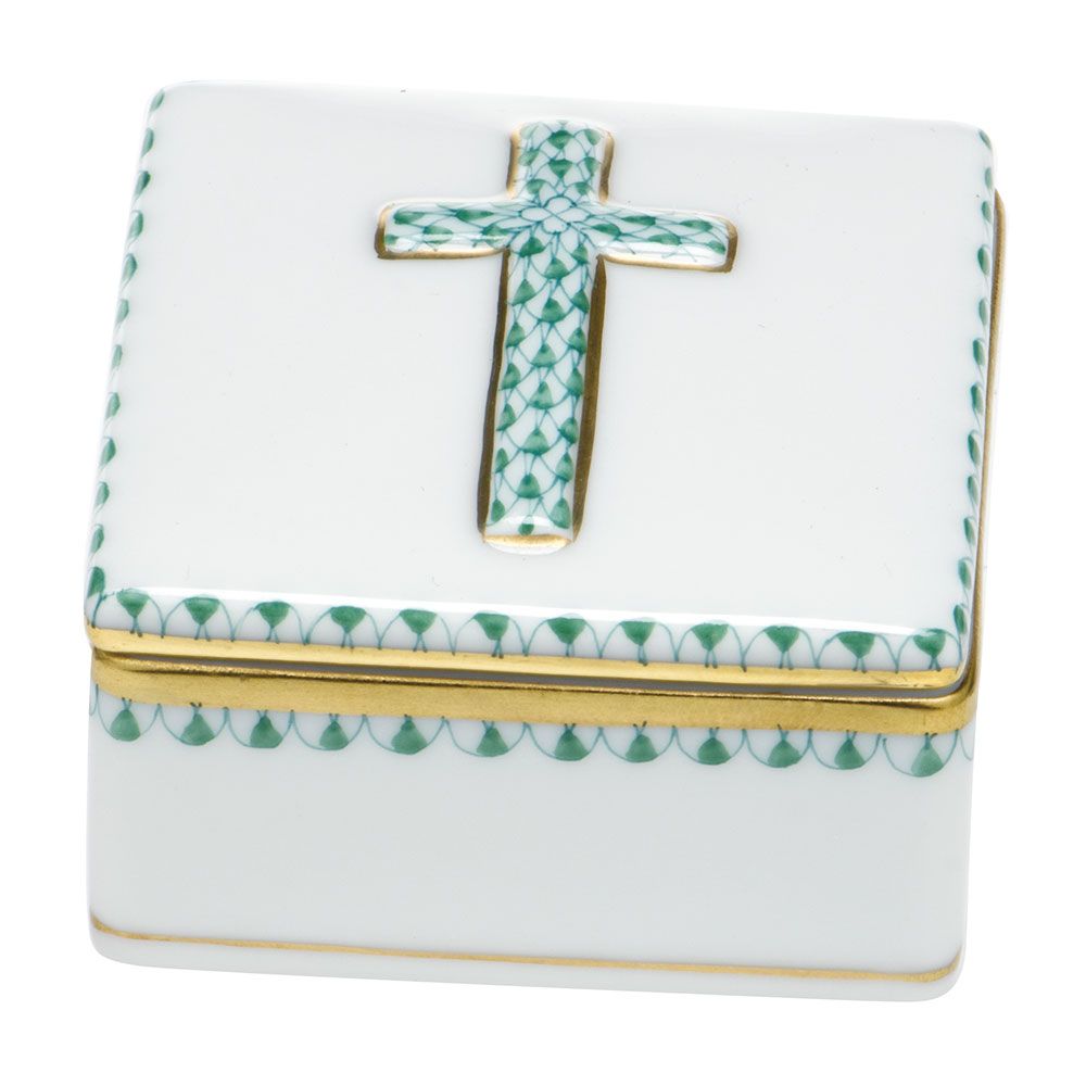 Herend Prayer Box Green
