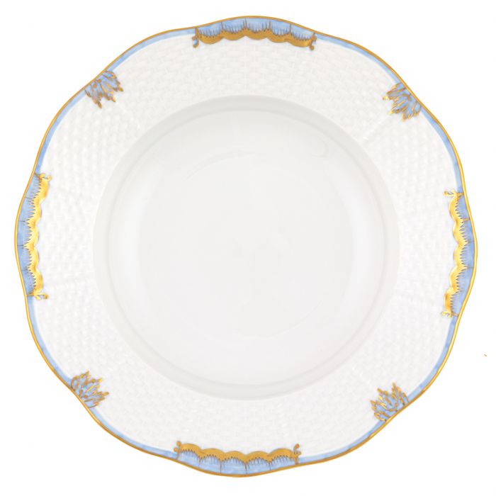 Herend Princess Victoria Light Blue Rim Soup