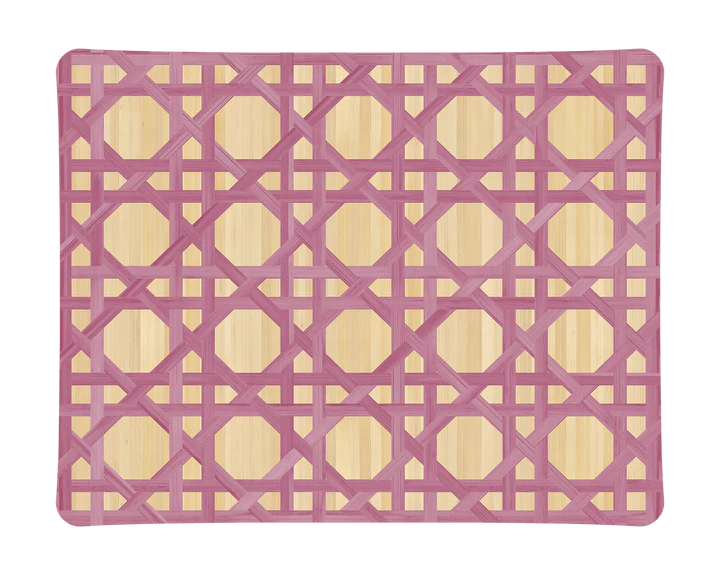 Hestia Pink Bamboo Acrylic Tray