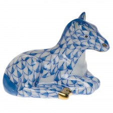 Herend Miniature Horse Blue
