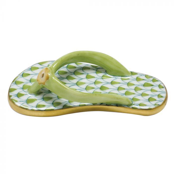 Herend Green Flip Flop