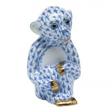 Herend Little Monkey Blue