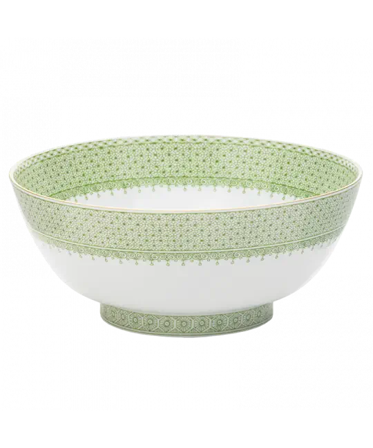 Mottahedeh Apple Green Lace Round Bowl