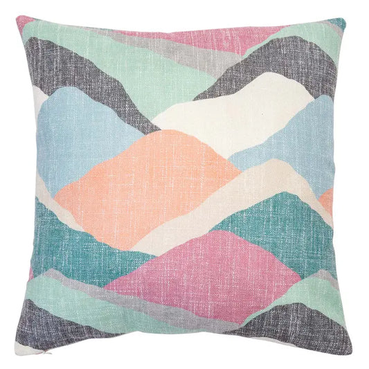 Multi Colored Down pillows-pair