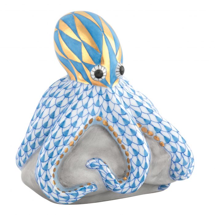 Herend Octopus on Rock
