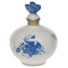 Herend Chinese Bouquet Blue Perfume with Butterfly