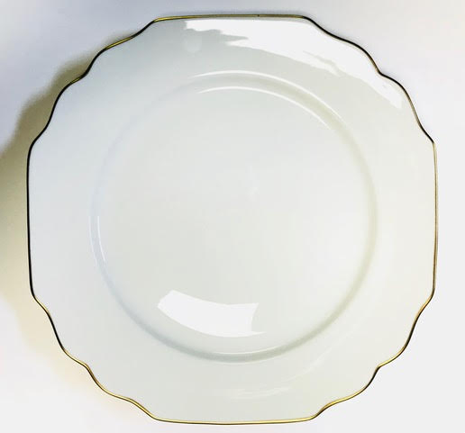 Pickard Georgian gold and ultra white dinner plate
