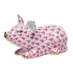 Herend Little Pig Lying