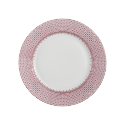 Mottahedeh Pink Lace Dessert Plate