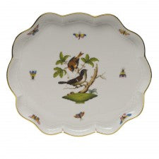 Herend Rothschild Bird scallop tray
