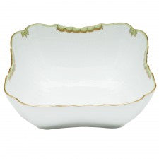 Herend princess victoria green square salad bowl