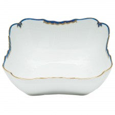 Herend Princess Victoria Blue Square Salad Bowl