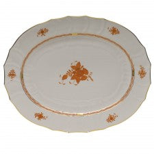 Herend Chinese Bouquet Rust Turkey Platter