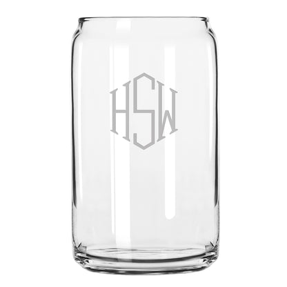 Beer Can Glasses * Set Of 4    *16 oz.
