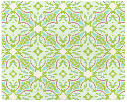 GB7832- Lagos Green by Laura Park Glass Cutting Board: Small Rectangle(8" x 11")