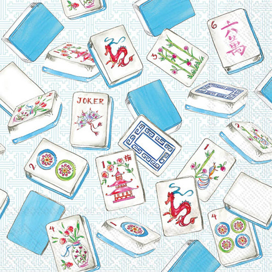 Paper Cocktail Napkins Mahjong